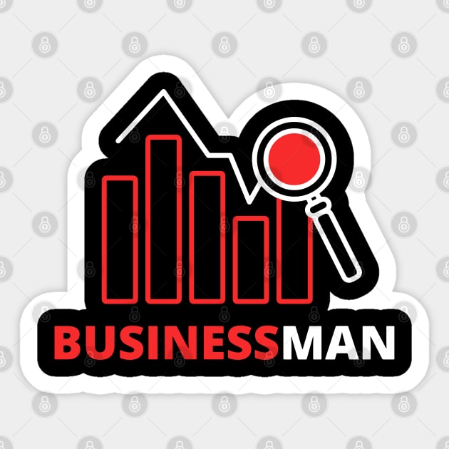 Business man Sticker by dmerchworld